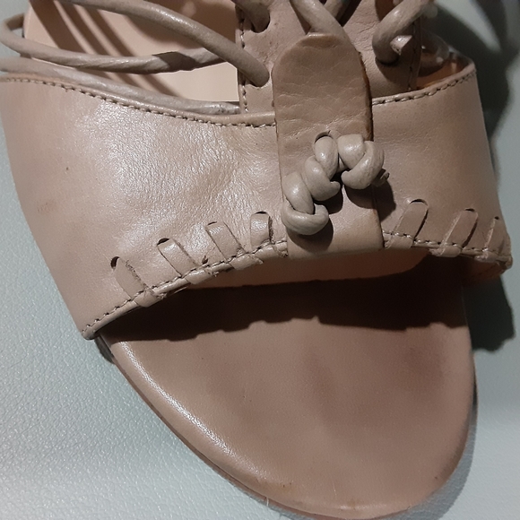USED Boutique 9 Strappy Leather Heels size 6.5 M - Picture 8 of 13
